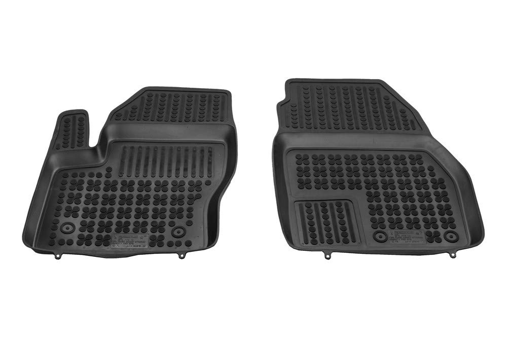 MTM Alfombrillas Goma para Ford Connect Transit 2014-2023, Tipo Cubeta a Medida Antideslizante con Borde 5 cm, cód. 3D 5408