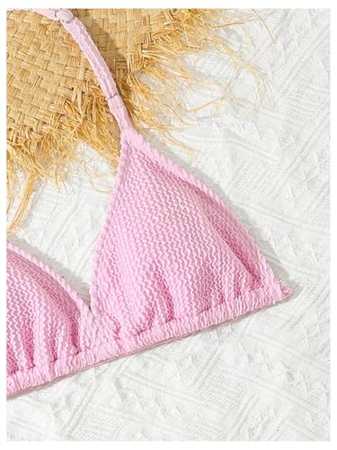 Image of SHENHE Girl's 3 Piece Swimsuits with Cover Up Skirt Halter Triangle Bathing Suits Bikini Set