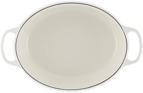 Miniatura 3 de Le Creuset - Olla holandés redonda con tapa de cocina, hecha de hierro fundido esmaltado, de 6.75 cuartos de galón de capacidad, color blanco,