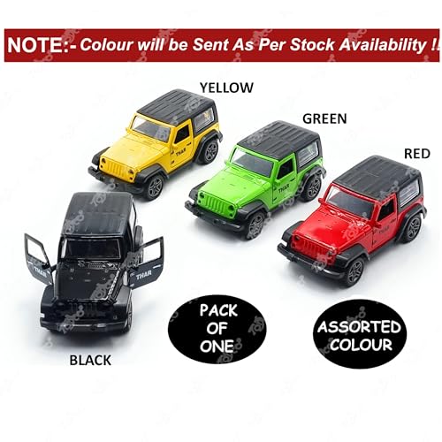 Image of toyco Alloy Metal SUV Toy Car for Kids | Pull Back Unbreakable Small Toy Cars | Openable Doors, Smooth & Shiny Edges |1:36 Scale | Gift Toys for Boys and Girls Age 3+ | (Multicolor)