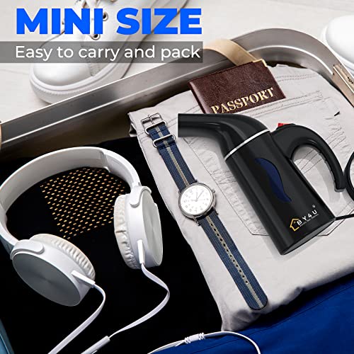 image for BY4U Steamer for Clothes, Portable Handheld Garment Steamer, 1lbs Ligh