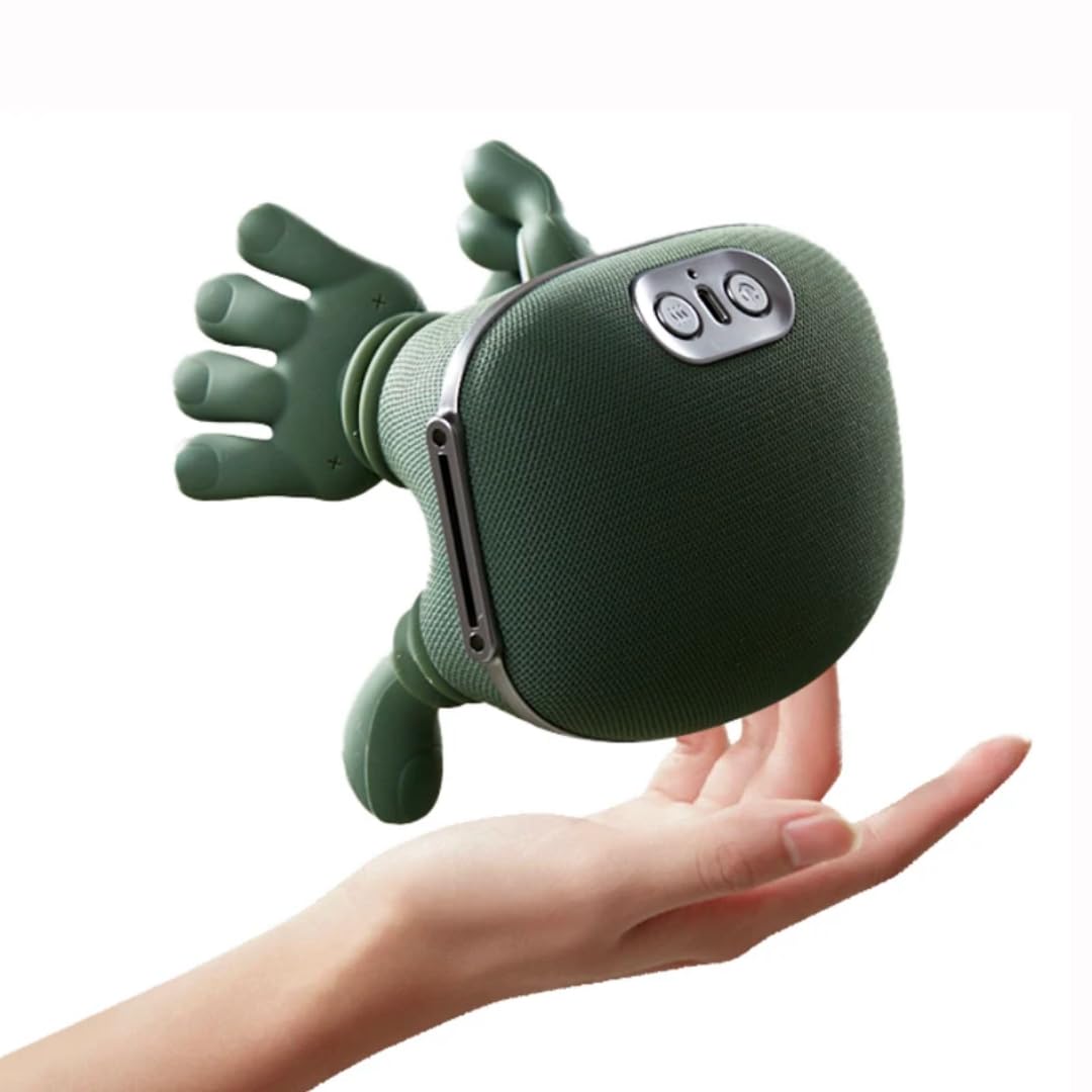 Masajeador térmico biónico, masajeador Shiatsu portátil de cuello y espalda, masaje eléctrico de tejido profundo 4D, diseño de mano humana simulada para aliviar el dolor y relajarse