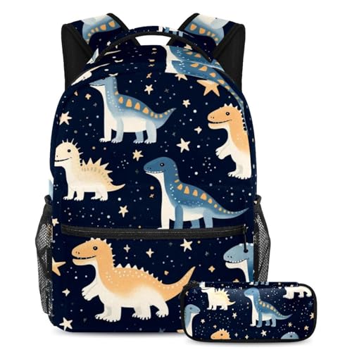 Sac à dos parfait pour les étudiants dinosaure avec trousse
