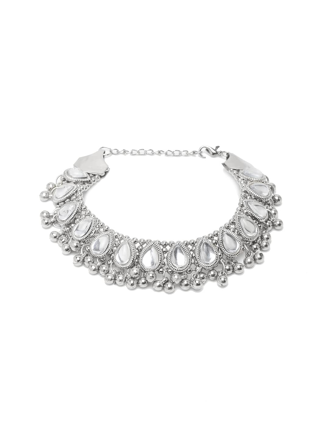 German Silver Plated Stylish Anklets for Women (Style 4)