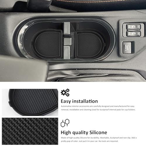 Auovo 4 piezas insertos 3D para portavasos Subaru 2018-2023 miniatura 4