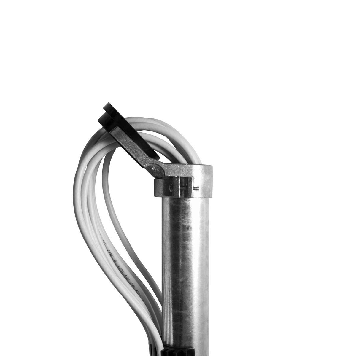 PremiumX nasadka masztu z otworem na kabel, aluminium, do uchwytów krokwi dachowych SAT, uchwyt ścienny, średnica 48-52 mm, aluminium