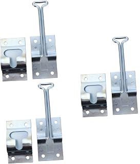 Vaguelly Refrigerated 3pcs hook up Metal T-Style Door Holder stainless steel Galvanized Fixed Hook Entry Catch car door RV RV T-Style Door Holder Catch
