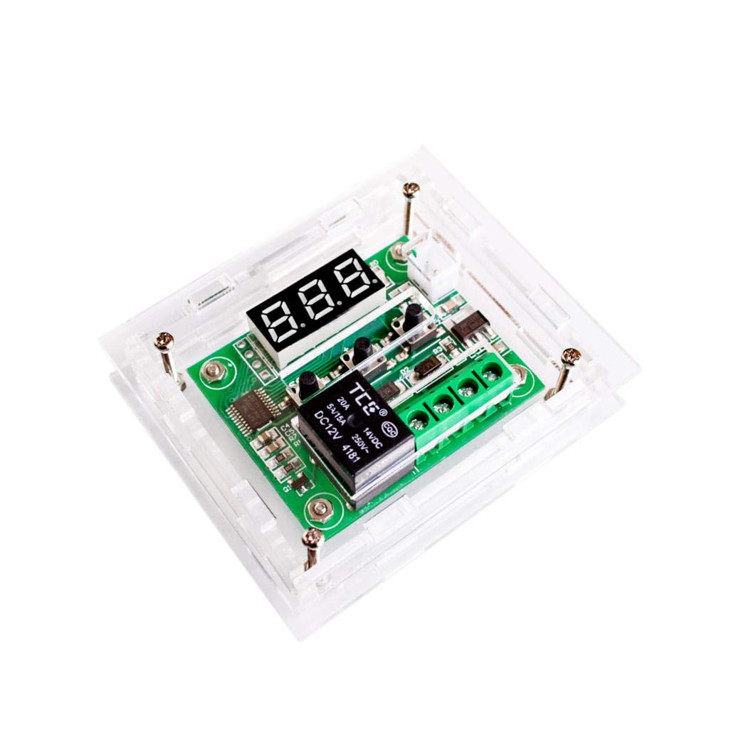 W1209 DC12V Cool Temp Thermostat Temperature Control Switch Temperature Controller Acrylic Box (only The Box,no with Board !!!): Industrial & Scientific