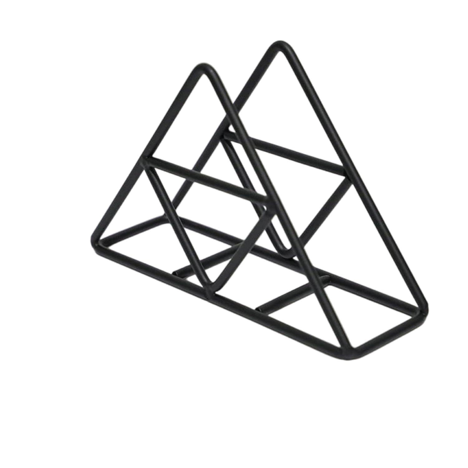 Portatovaglioli In Metallo Triangolare - Nero, Per Ristorante O Casa, Elegante E Funzionale - Foto 9