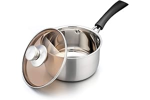 TeamFar Stainless Steel Saucepan with Lid