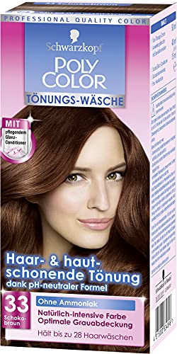 Schwarzkopf Poly Color Tönungs-Wäsche Tönung 33 Schokobraun Stufe 2, 1 Stück, 105 ml Cover