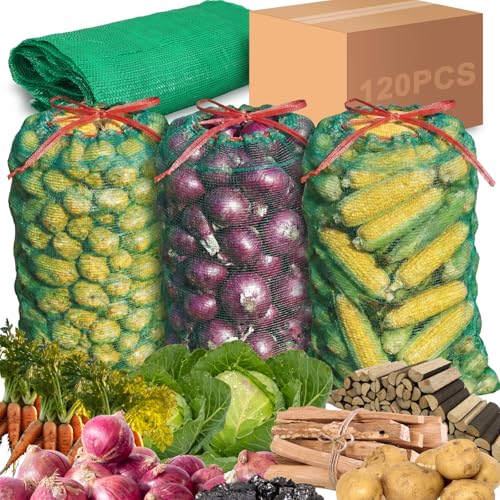 10 Best Mesh Produce Bags That Make Grocery Shopping Greener 10 SATINIOR 120 Pcs Large Mesh Produce Storage Bags