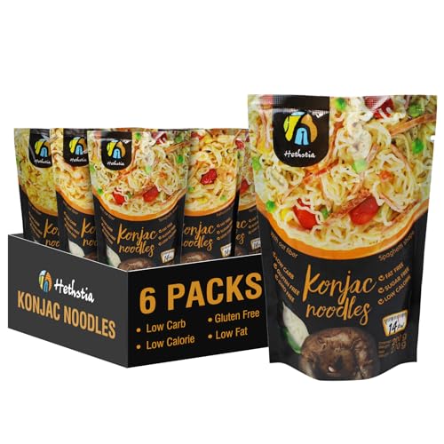 Hethstia Shirataki Noodle Variety Pack, Low-Carb Pasta (Spaghetti, Fettuccine & Rice), Gluten-Free Konjac Noodles, Keto & Paleo-Friendly, Vegan, Low-Calorie, Oat Flavor (9.52 oz, 6 Packs) Oa