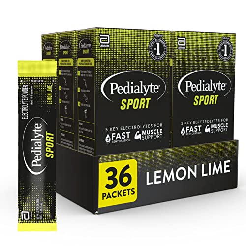 Pedialyte Sport Electrolyte Powder Lemon Lime 36 packets