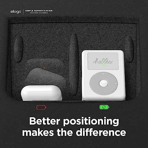 elago Airpods W6 Tesla Charging Stand Designed for 2021 2022 2023 Tesla Model 3/Y Wireless Charging Pad Car Center Council Interior Accessories Compatible with Airpods pro2, Airpods pro1, Airpods 3 - Image 3