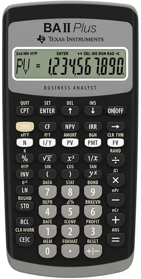 Calculadora financeira avançada (Texas Instruments) (BA II Plus)