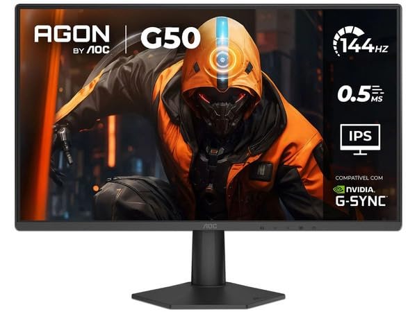 Image of AOC Gamer 27G50F 27 inch LCD Monitor 1920x1080 Full HD, G-Sync /FreeSync Compatible, 144Hz, Black