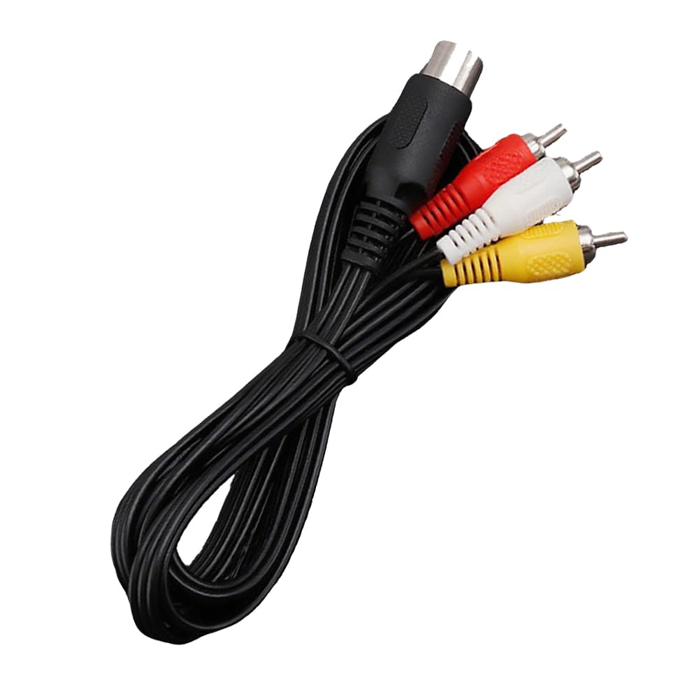 CHILDMORY Compatible avec câble TV composite AV audio vidéo 1,8 m pour Genesis 1 MK1601 première version 16 bits