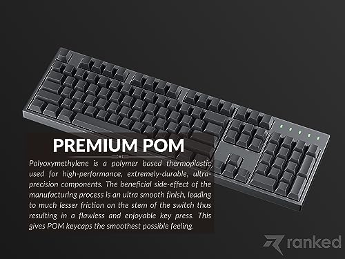 Ranked POM Jelly Premium Translucent Keycap Set, Black, 169 Keys - Image 4