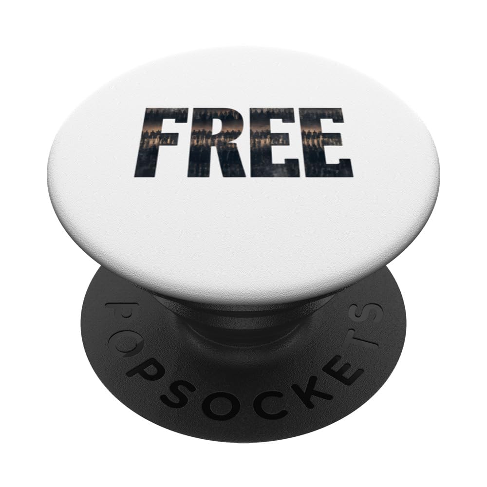 FREE Political Tee | Celebrate Liberty and Freedom PopSockets Swappable PopGrip