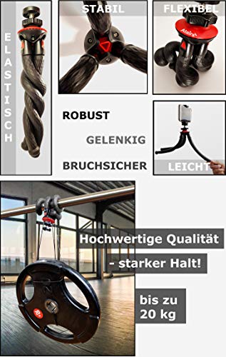 Trépied flexible avec Bluetooth, trépied, support pour smartphone iPhone Samsung S7/S7 Edge/S8/S8 +/S9/S9 + Huawei Xiaomi Appareil photo DSLR Canon/Nikon/Sony Caméra embarquée GoPro, atairs - Image 5