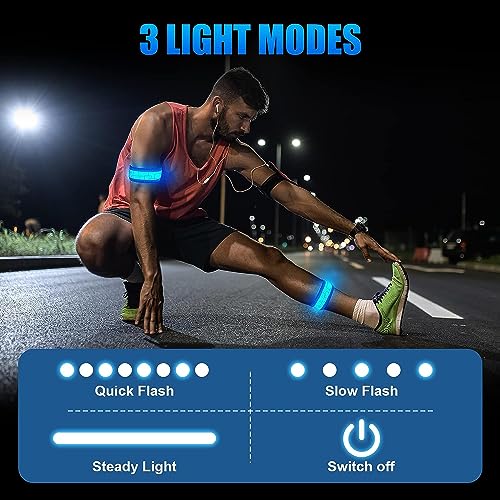 Light Up Armband LED Slap Braçadeira de segurança para crianças Caminhadas noturnas, LED Luminous Ar