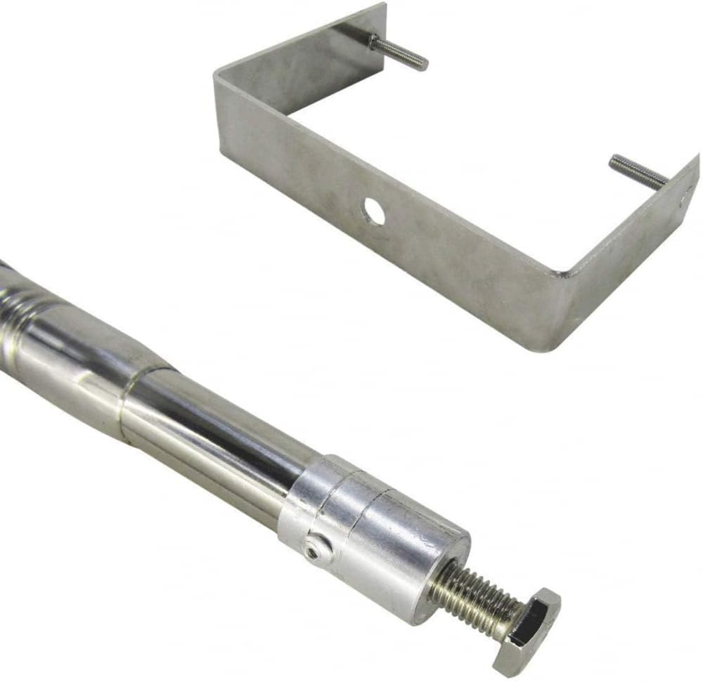 Varilla telescópica de acero inoxidable giratoria y fija para toma de muestras de agua