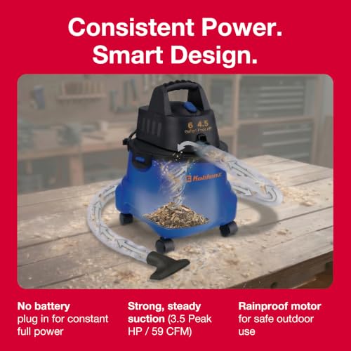 Image of Koblenz WD-6 L212 Wet Dry Vacuum Cleaner, 6 Gallon