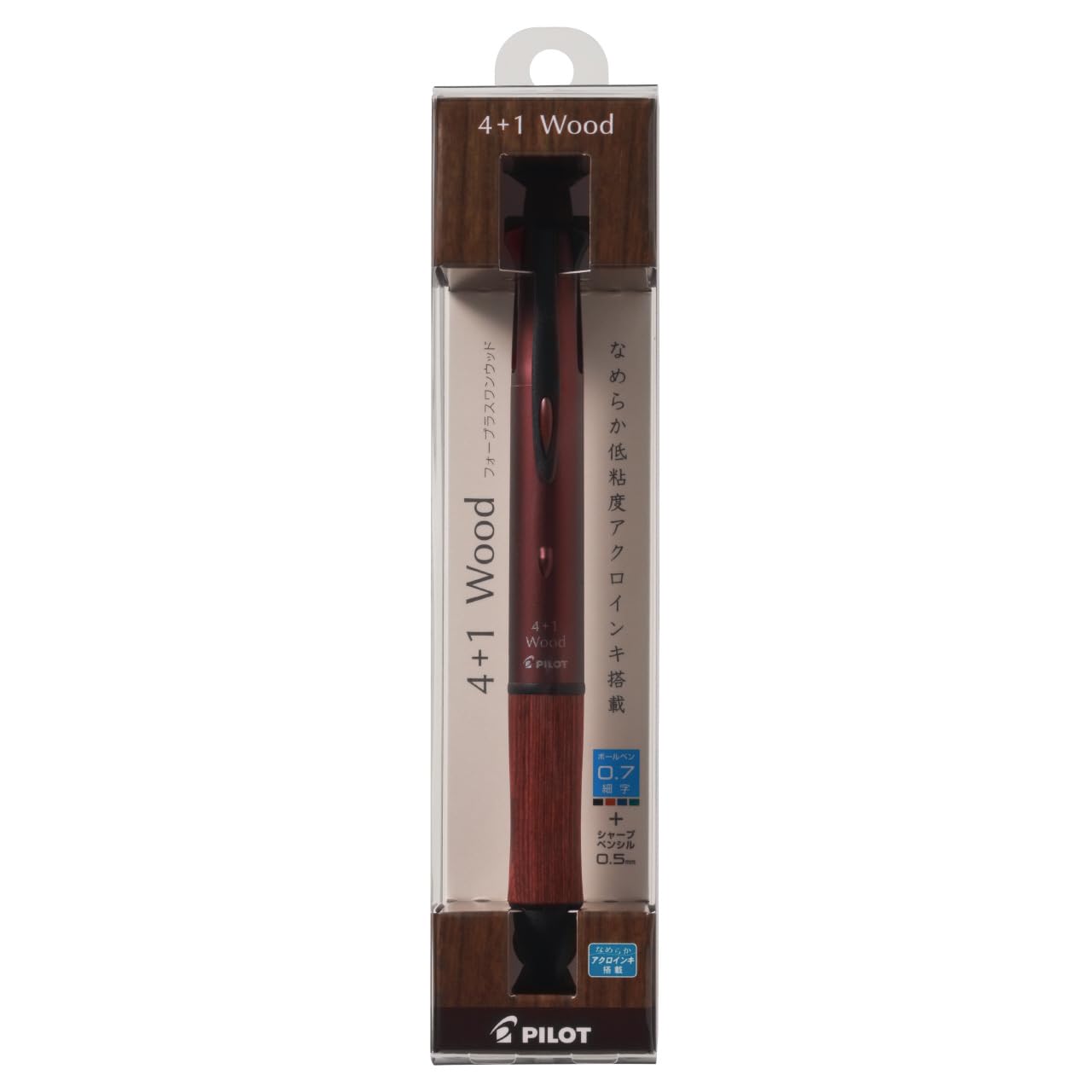 Amazon | PILOT 4+1 ウッド パック BO P-BKHFW-2SR-BO | 多機能