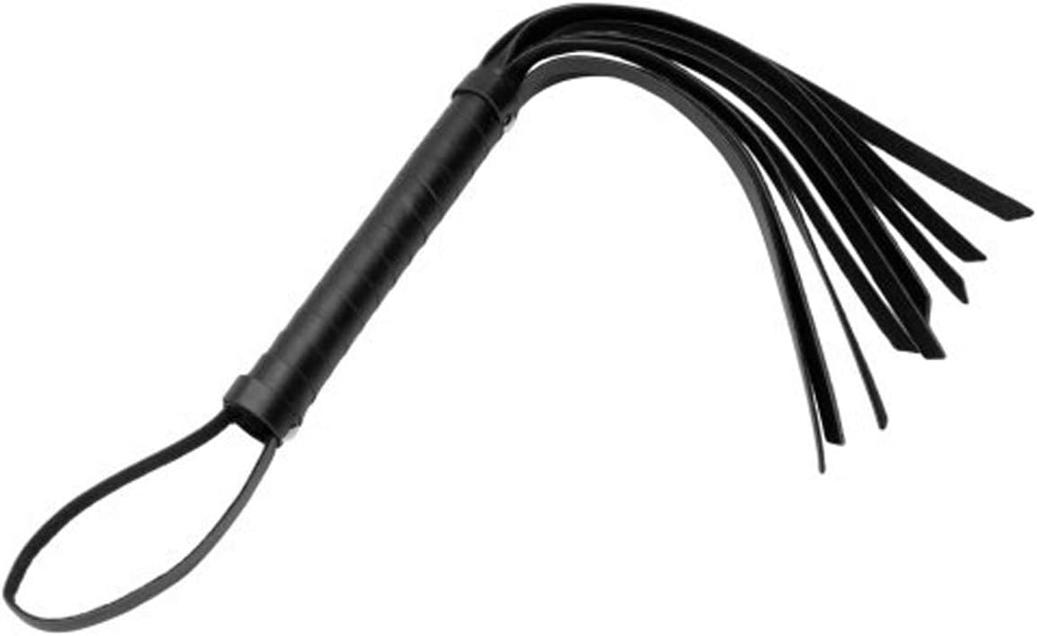 HB Exercise Leather Vegan Friendly Faux-Leather Cat-O-Nine-Tails Hand Whip