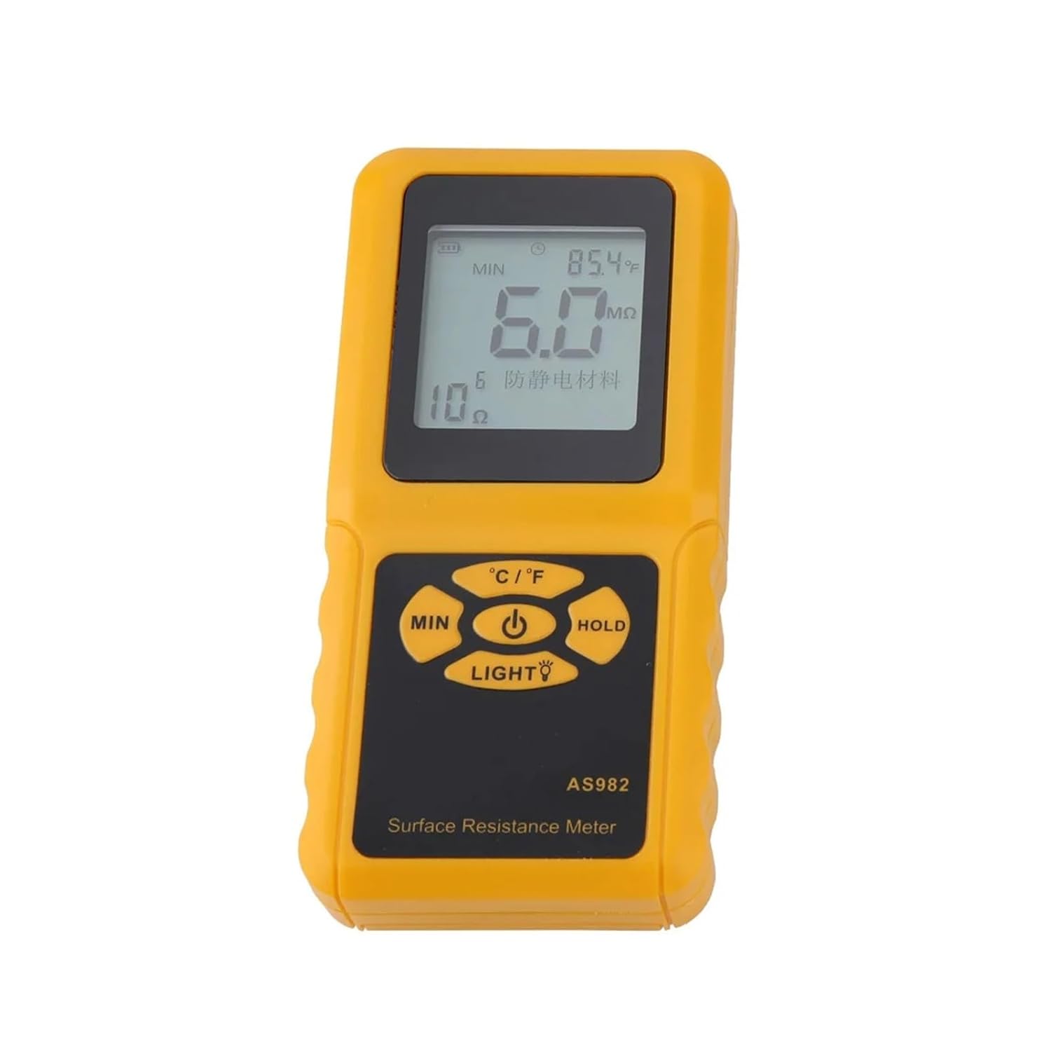 Capacitance Meters, AS982 LCD Display Suace Resistance Meter Handheld Earth Resistance Tester