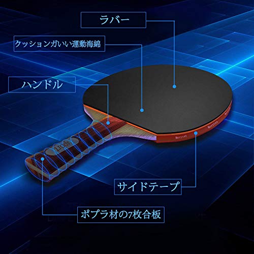 Merytes 卓球 ラケット ピンポンラケット パドル 4本セット 卓球ボール6個付き 卓球 セット Dettagli Dell Articolo Servizio Proxy Di Shopping Giapponese From Japan
