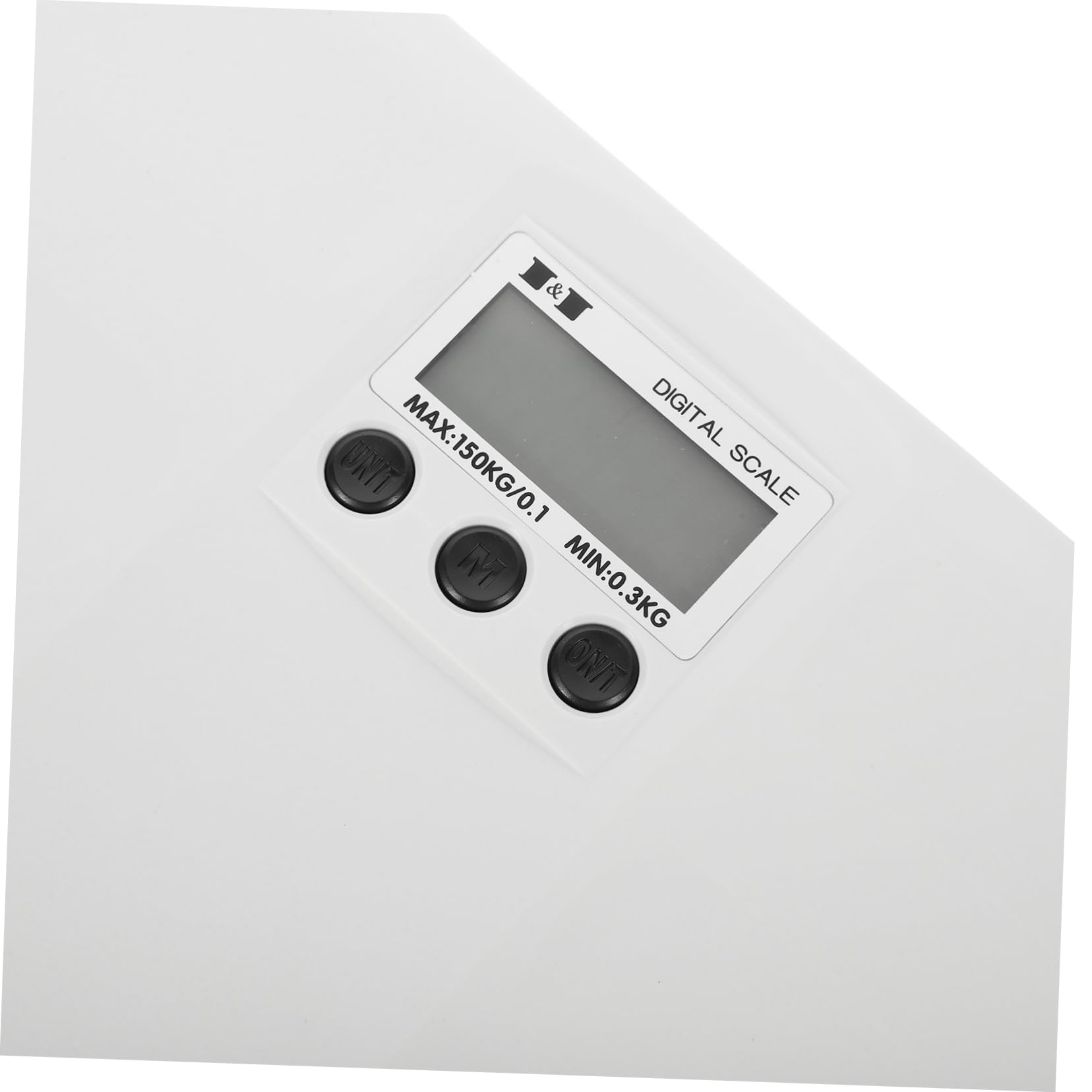 Elektronische Babywaage Haustierwaage 150kg, Weiße Kunststoffwaage | Digitale Anzeige, Einheitenumstellung, Flaches Klassisches Design, für Katzen und Welpen, 0, 3kg Start