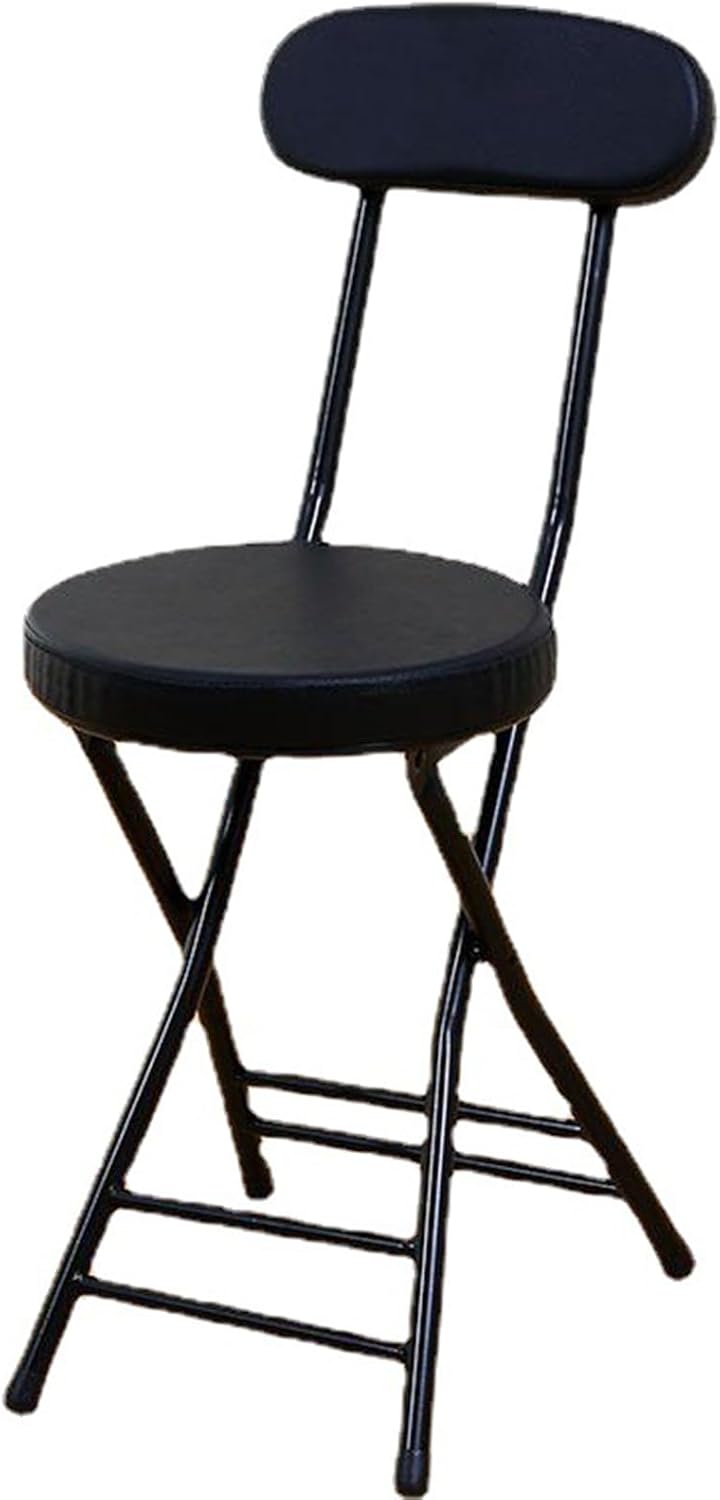 BBAUER Foldable Stools for Adults, Folding Stool with Back