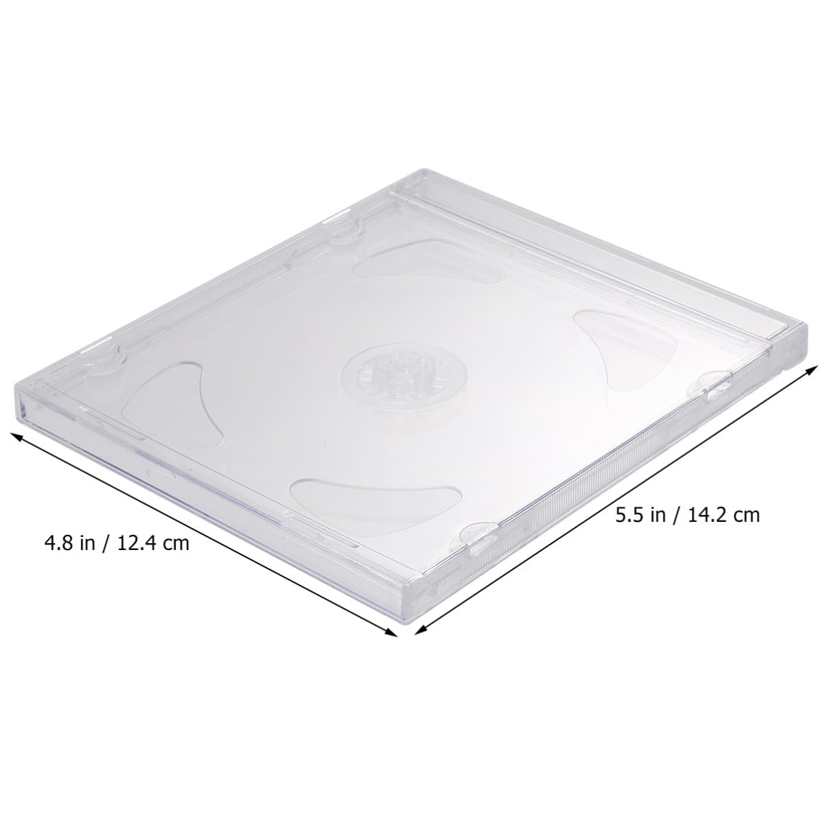 Yardenfun 10 pezzi Custodia CD Doppia Trasparente Rigida Portatile per CD Dvd Supporto Media Video Versatile per Uso Quotidiano e Regali