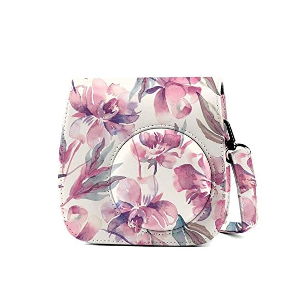 Leebotree Tasche für Fujifilm Instax Mini 9, Schutztasche aus Weichem Kunstleder mit Schulterriemen und Tasche für Fujifilm Instax Mini 8 8+ / Mini 9 Sofortbildkamera