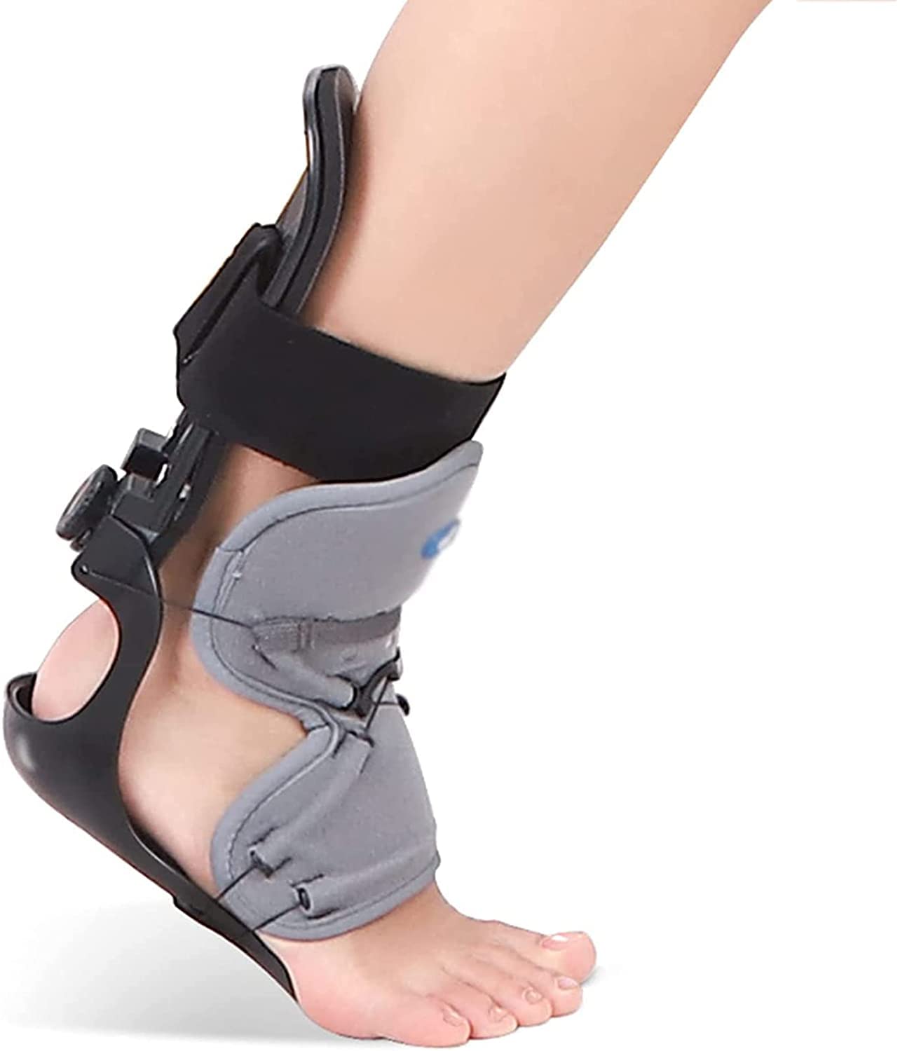 Ortesis De Caída del Pie Soporte para El Pie Férula Nocturna Dorsal Elástica Ajustable, para Fascitis Plantar, Talón, Tobillo, Dolor En El Arco del Pie, Tendón De Aquiles,Right-S