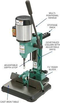 Grizzly Industrial G0645-1/2 HP Benchtop Mortising Machine