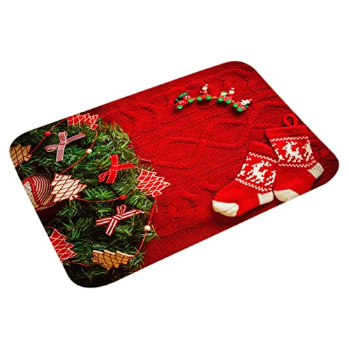 Image of ATORSE Christmas Door Mat Anti-Slip Home Decor for Entrance New Year Indoor Outdoor Style 3