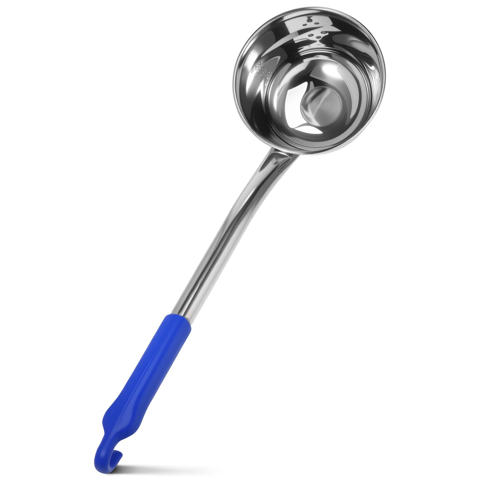 Langer Edelstahl-kochlöffel mit Ergonomischem Griff Rostfrei Robust und Vielseitig für Küche Servieren und Garten mit Praktischem Aufhängehaken und Langem Stiel für Sicheren Halt