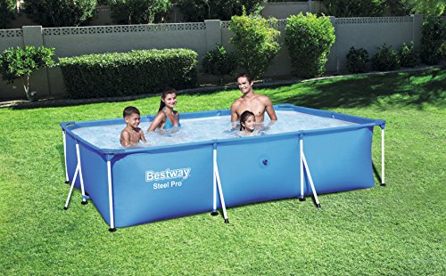Bestway 56404 - Detachable Steel Pro Splash Frame Rectangular Pool with Steel Frame, 300 x 201 x 66 cm, 3,300 liters, Blue - Image 3