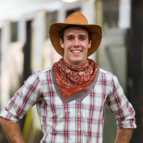 27.5 Inches Square Silk Feeling Neck Scarf for Men Necktie Silk Bandanas Pocket Square Cowboy Scarves2