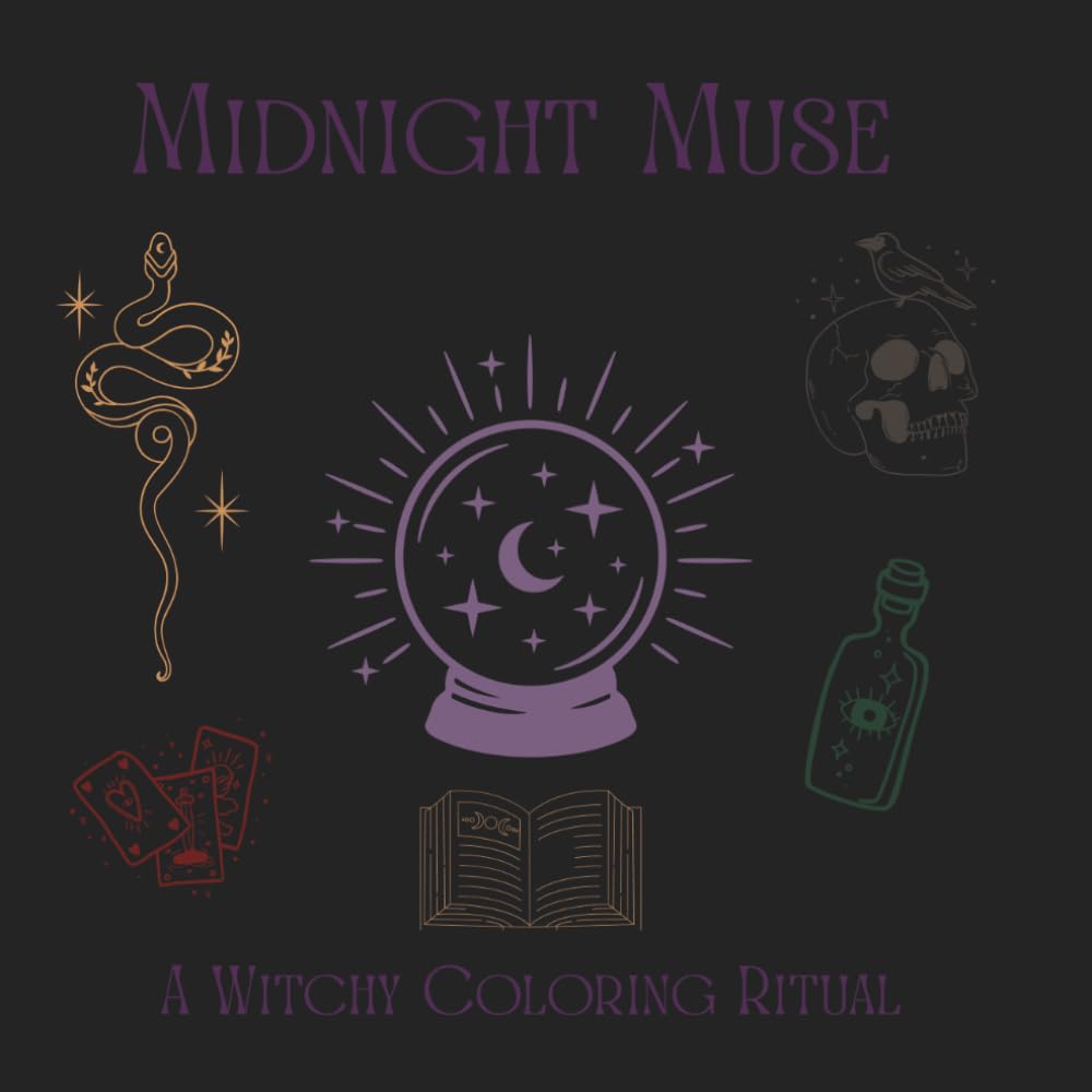 Midnight Muse: A Witchy Coloring Ritual