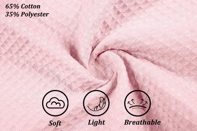 Image of 3 Pcs Towel Wrap for Women Lightweight Waffle Spa Bathrobe Cover Up Bath Shower Wraps with Adjustable Closure
