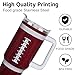 aiwkjdns 40 oz Boy Football Water Bottle Gifts Tumbler with Handle Straw Lid 40oz Football Lover Gift Double Stainless Steel Insulated Football Cup Travel Coffee Mug Football Water Bottles for Boys