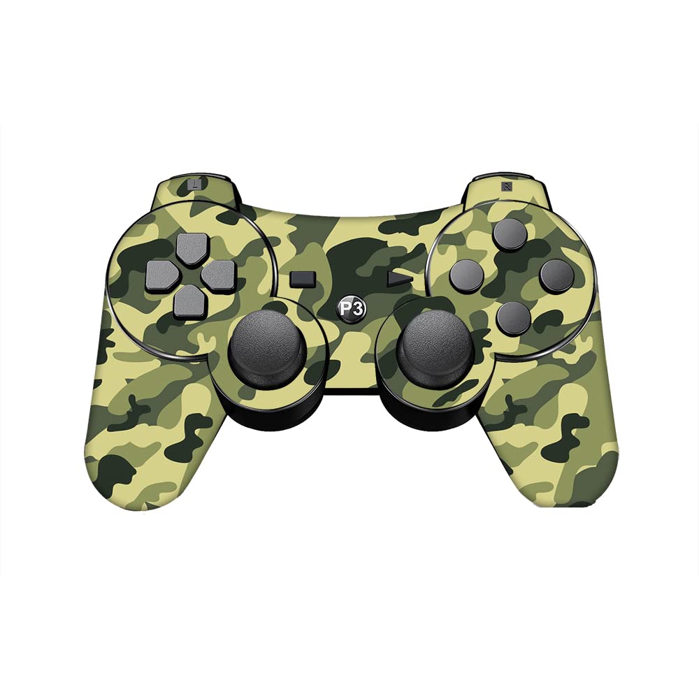 GADGETS WRAP Printed Vinyl Decal Sticker Skin for Sony PlayStation 3 PS3 Controller Only - Green Camouflage