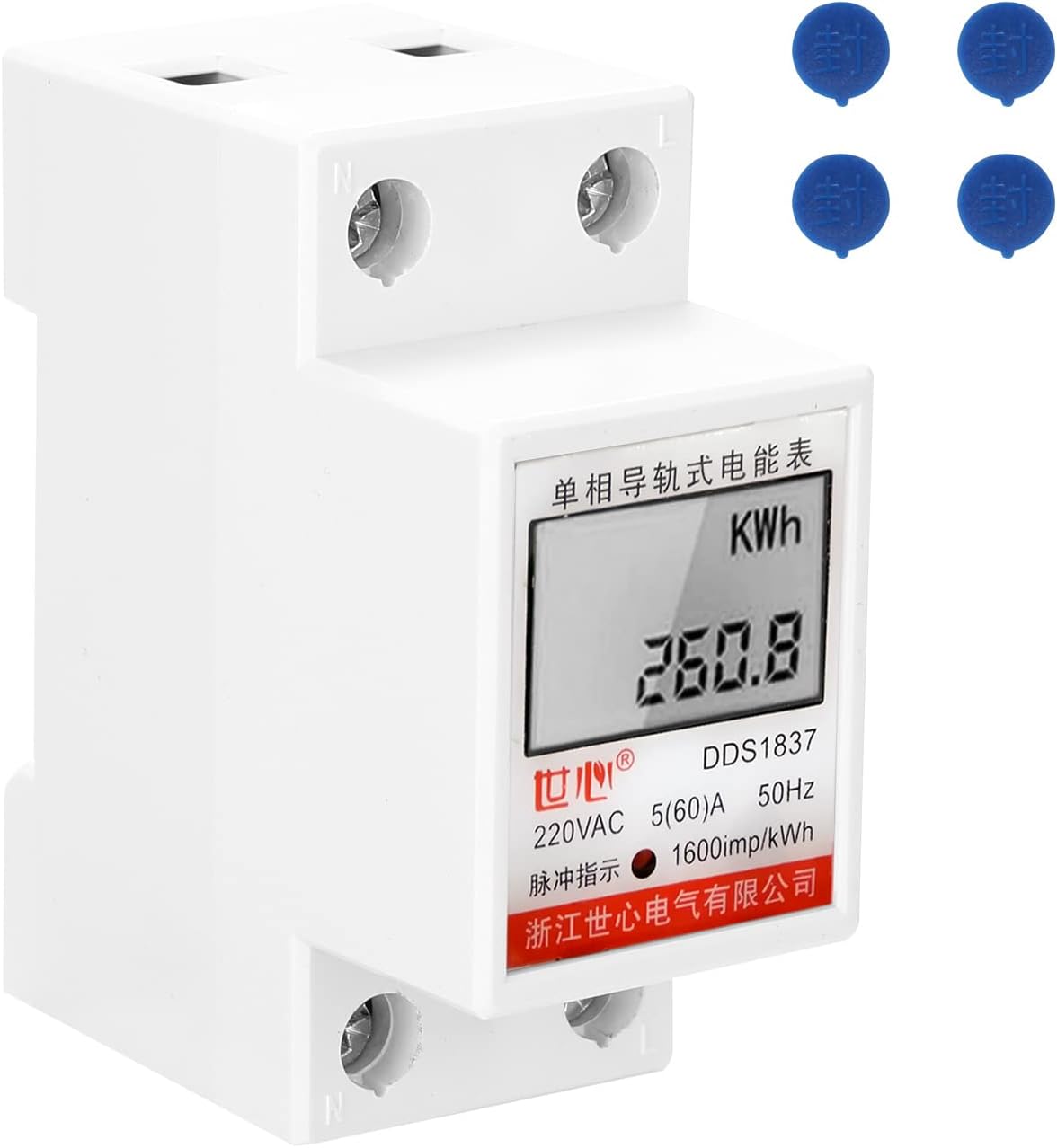 Joleritc DDS-LDG 220 V 50Hz Single-Phase Electric Enery Meter with LCD Display