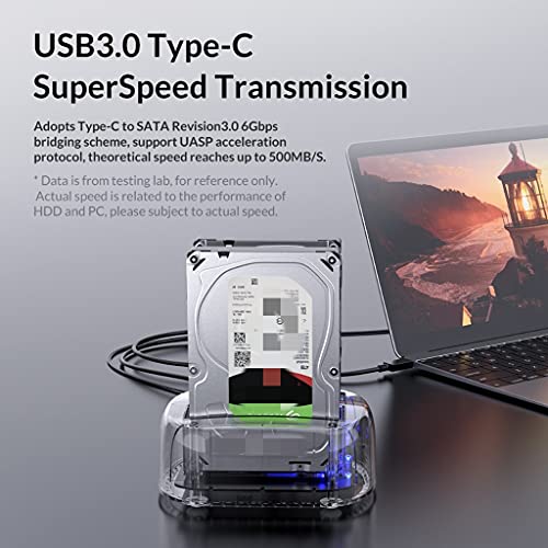Caja Externa Transparente USB 3.1 para Disco Duro 2.5" y 3.5" miniatura 4