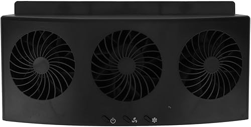 Miniatura 9 de Ventilador de coche, ventilador de escape de automóvil de 4000 RPM, 3 ventiladores con 2 niveles, con tira adhesiva, elimina el olor peculiar de