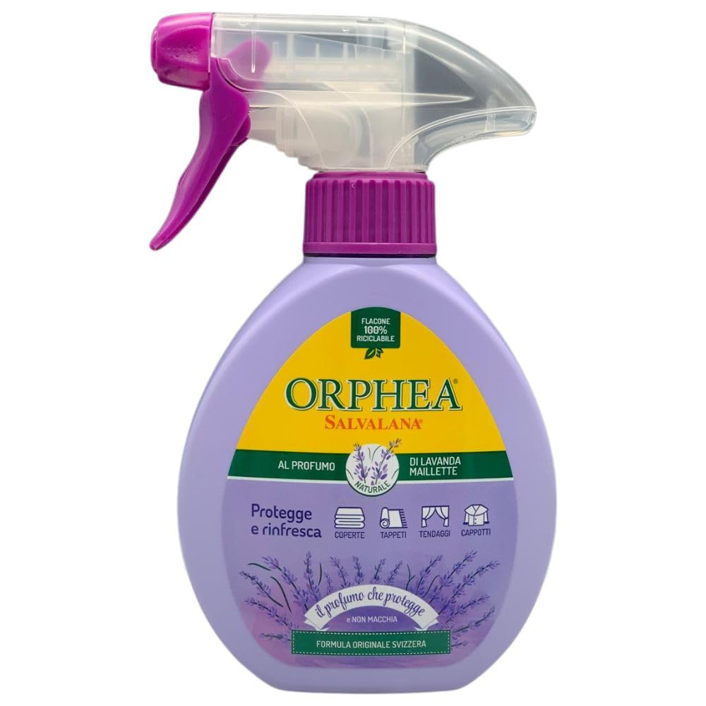 3X Spray Salvalana al Profumo di Lavanda, Rinfresca e Protegge Tappeti, Coperte, Tendaggi e Capi Preziosi Quali Pellicce e Cappotti + Tarmiblok Proteggi & Profuma